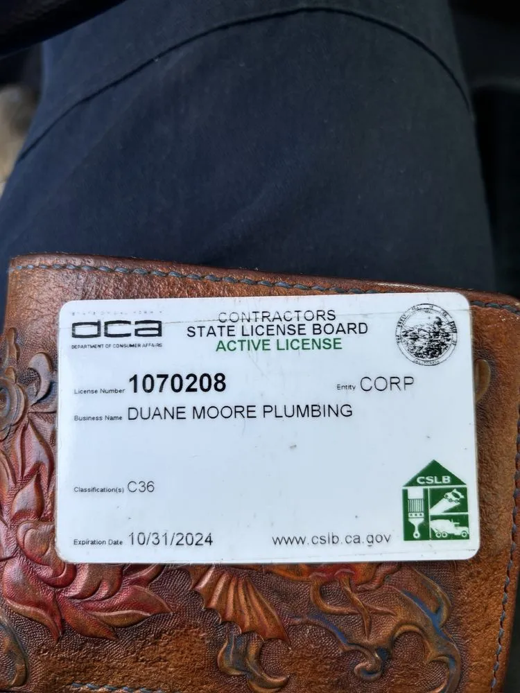 Slide of Moore Plumbing