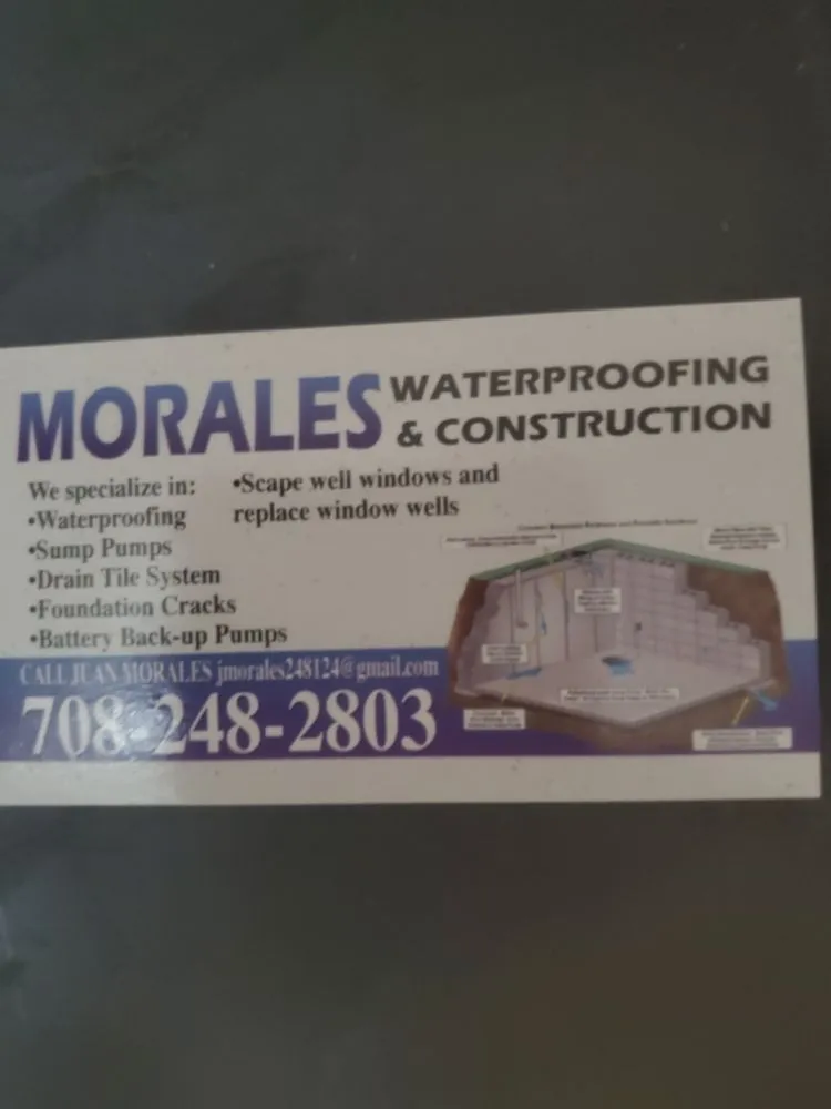 Slide of Morales construction and waterproofing