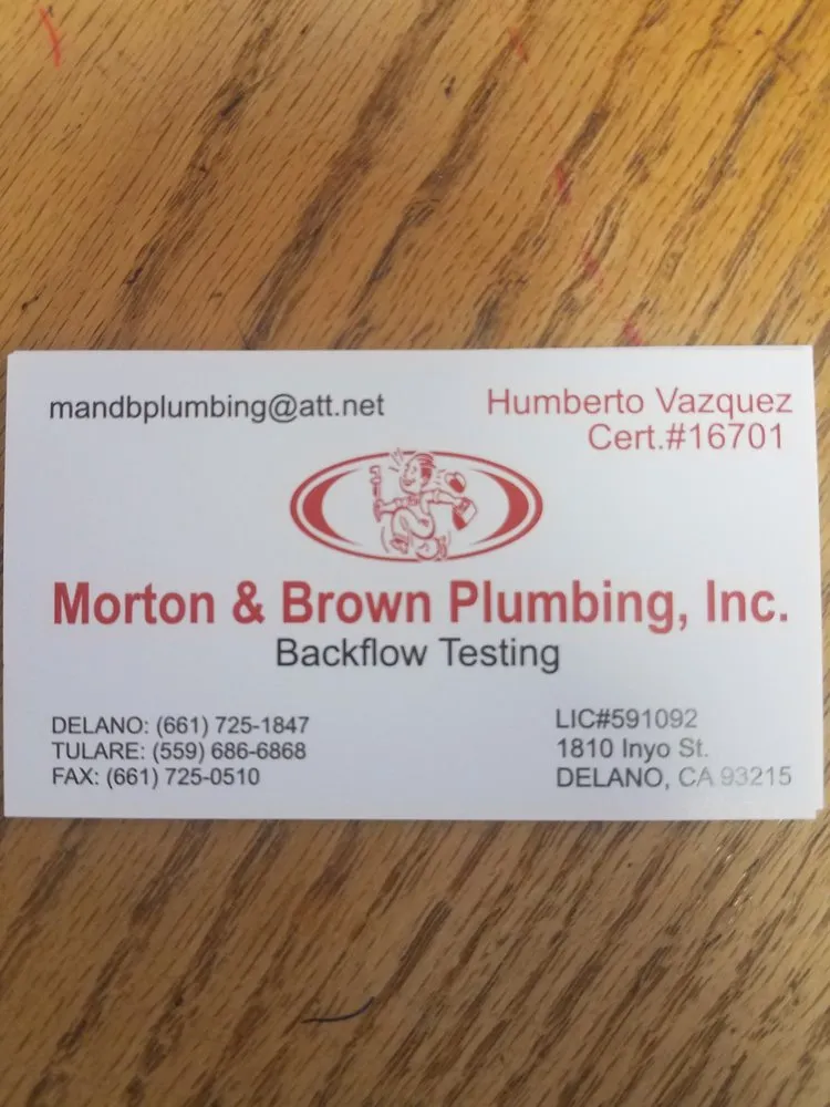 Slide of Morton & Brown Plumbing