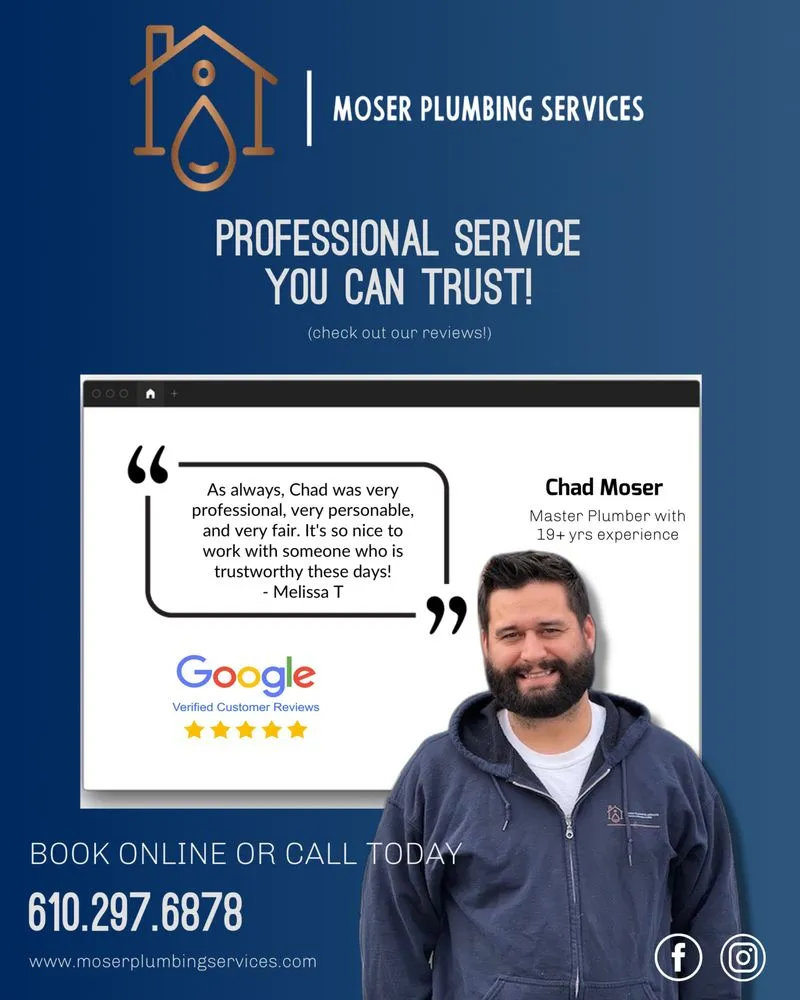 Slide of Moser Plumbing Services