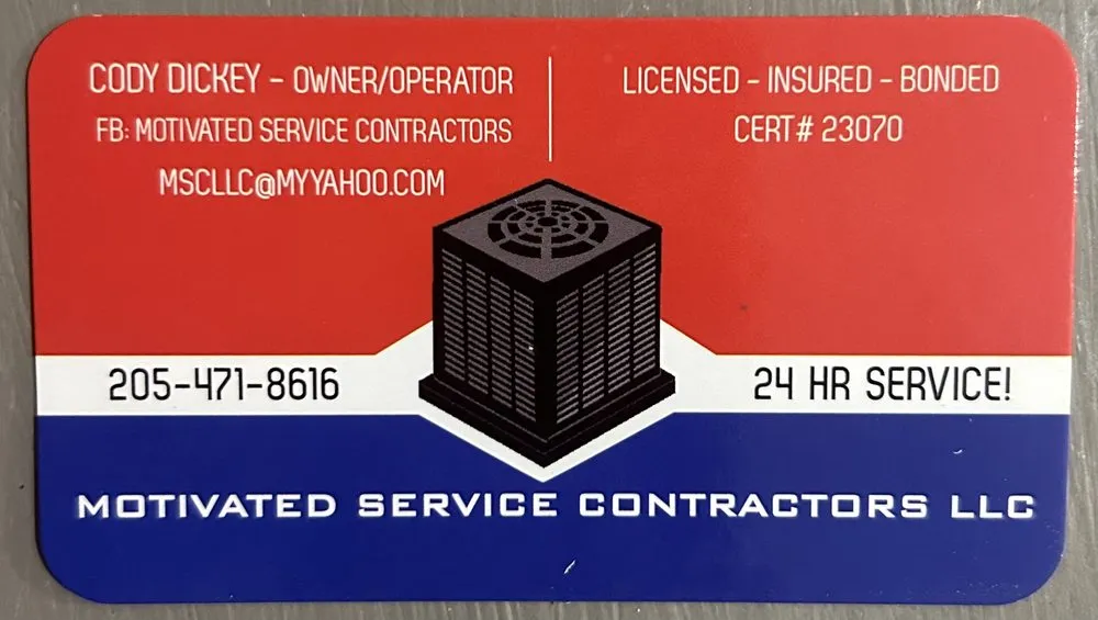 Slide of Motivated Service Contractors