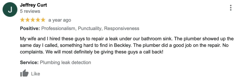 Trusted leak detection service in Beckley, WV - Mountaineer Plumbers