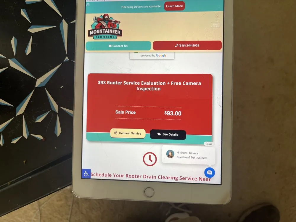 Slide of Mountaineer Plumbing, Drains, & Water Heater Services