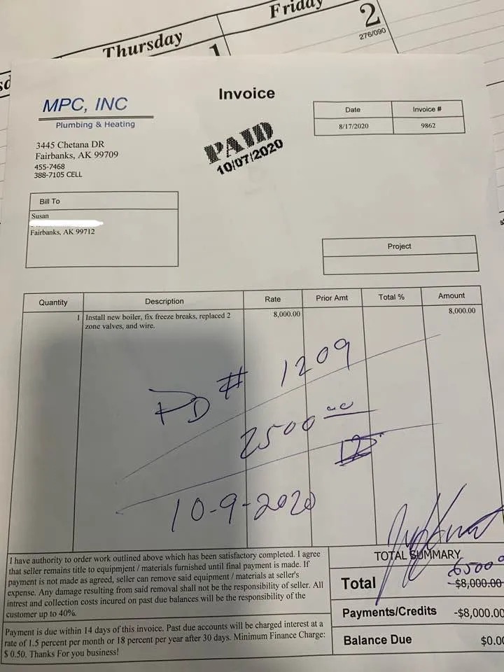 Slide of MPC Plumbing & Heating