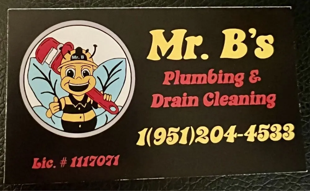 Slide of Mr B's Plumbing and Drain Cleaning