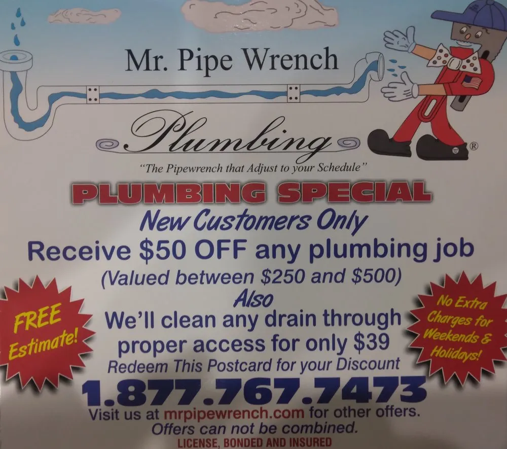 Slide of Mr. Pipe Wrench Plumbing