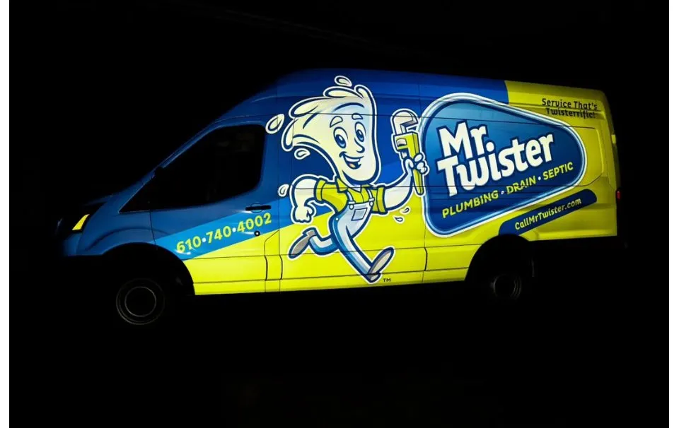 Slide of Mr Twister Plumbing