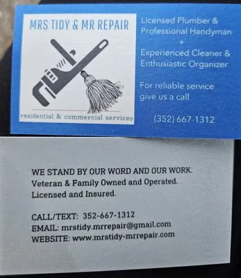 Mrs Tidy & Mr Repair Logo