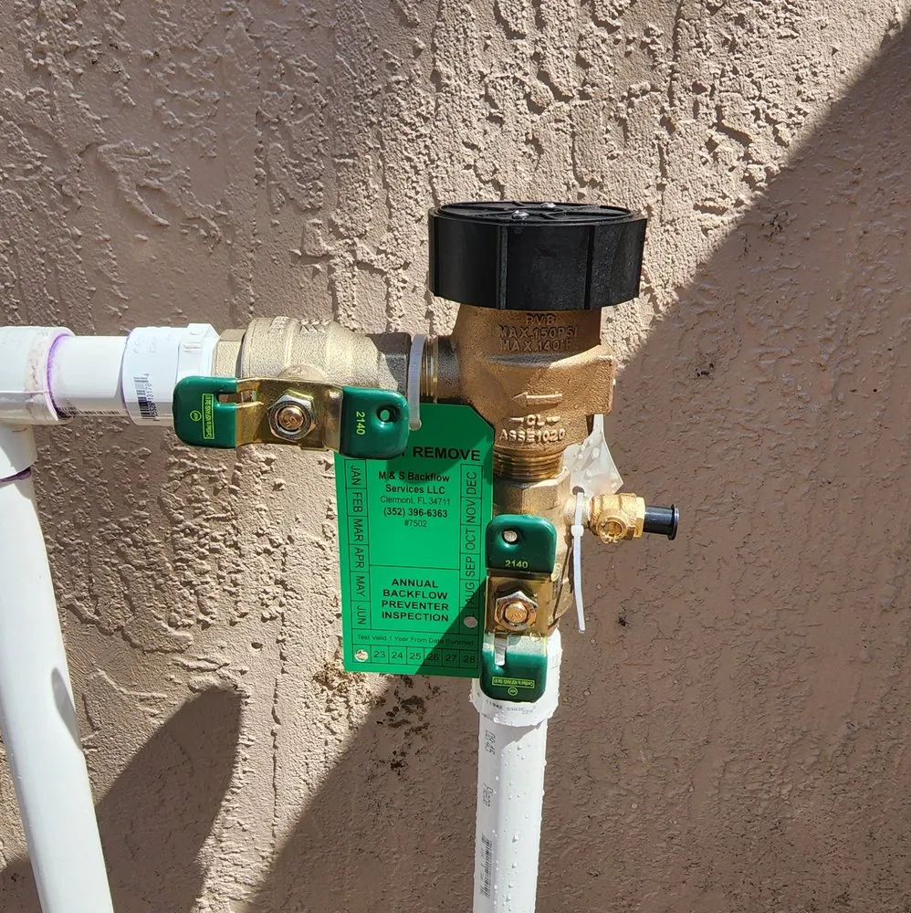 Slide of M&S Backflow Services