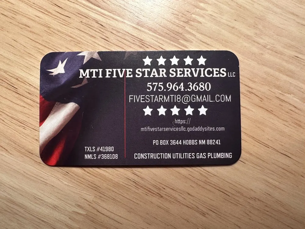 Slide of MTI Five Star Services