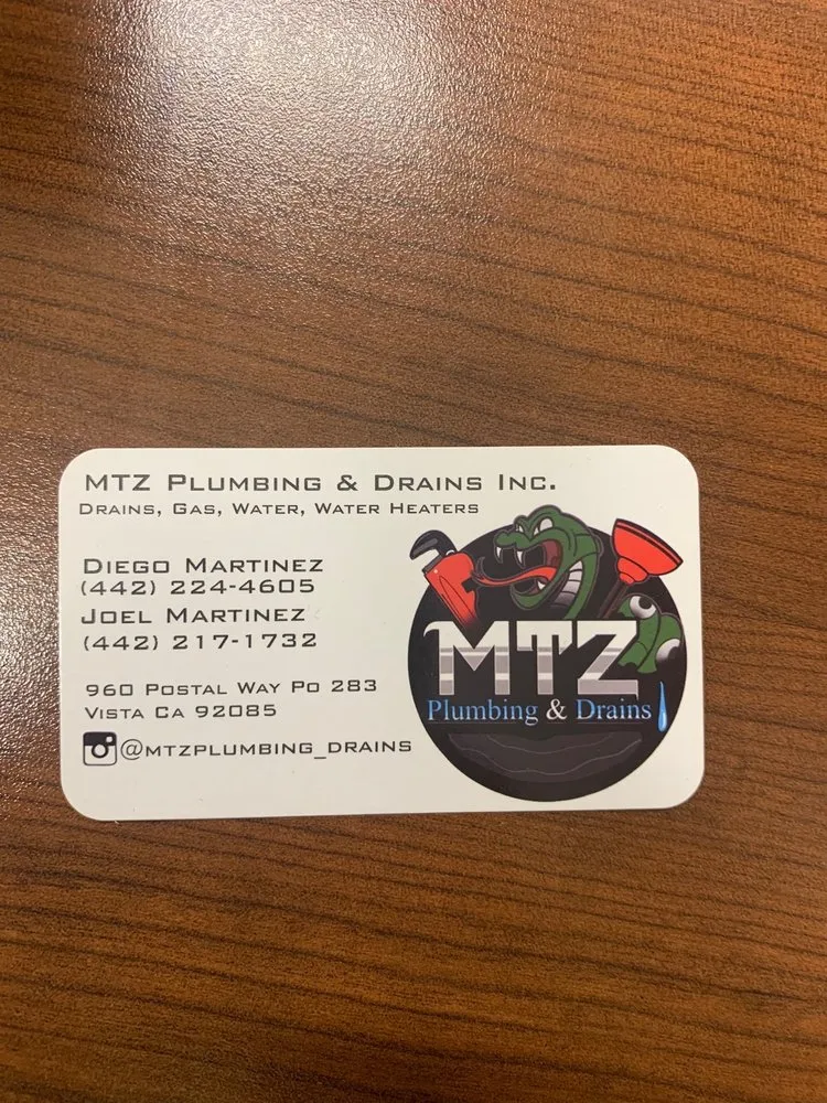 Slide of MTZ Plumbing & Drains