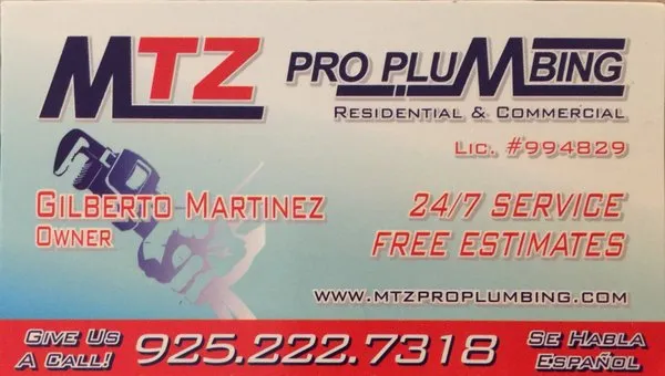 mtz pro plumbing Logo