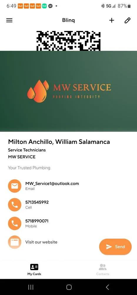 Slide of MW Service