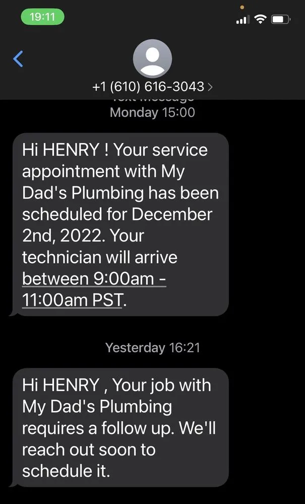 Slide of My Dad's Plumbing