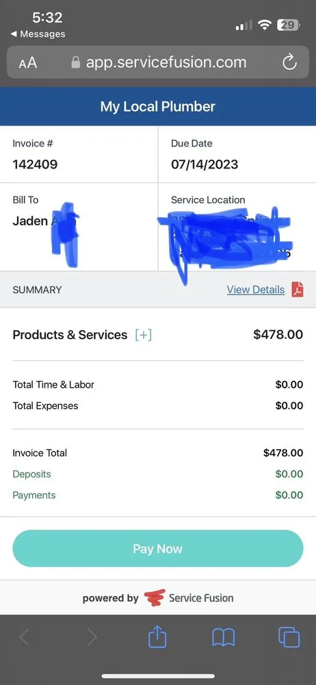 Slide of My Local Plumber