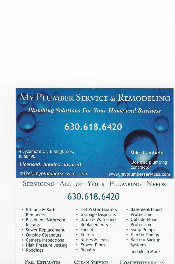 Slide of My Plumber Service and Remodeling