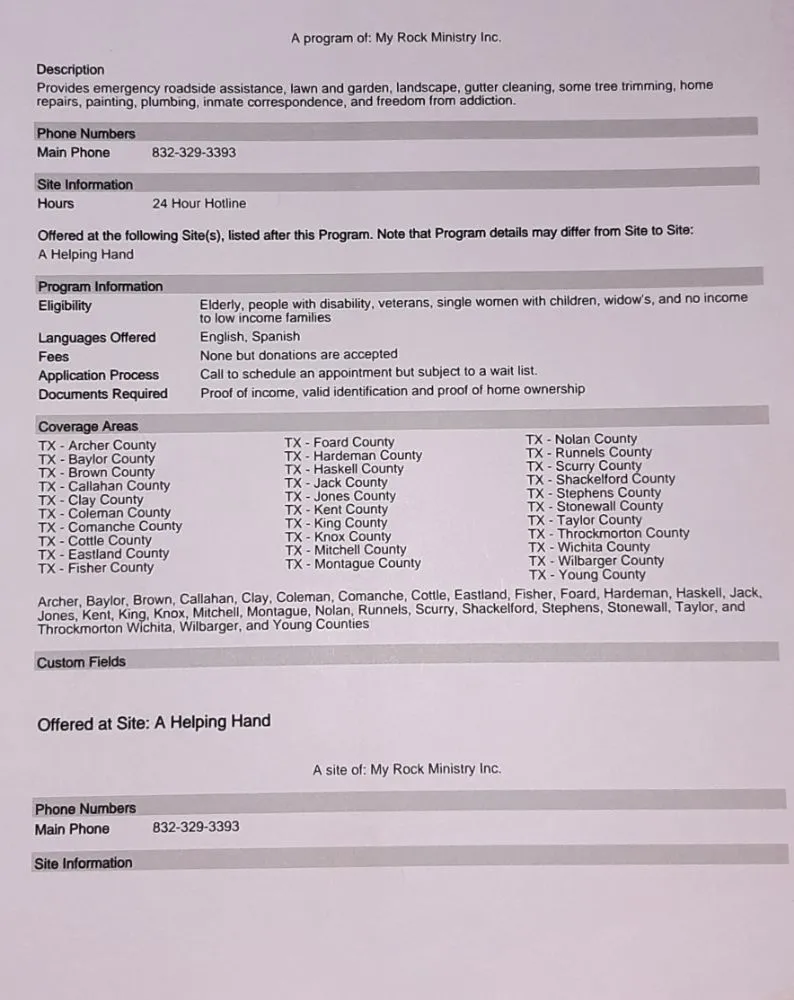 Slide of MY ROCK MINISTRY