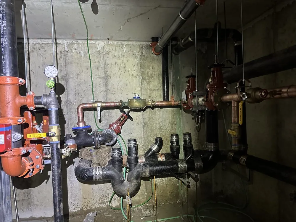 Slide of N & S plumbing