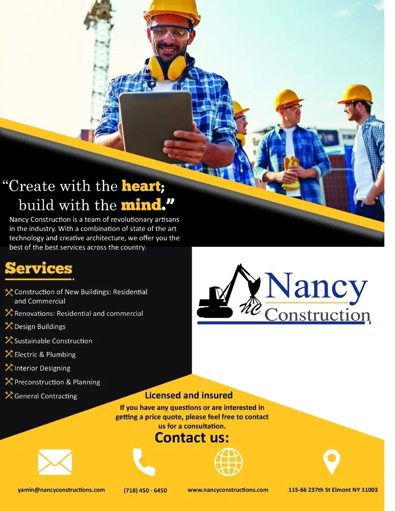 Slide of Nancy Construction