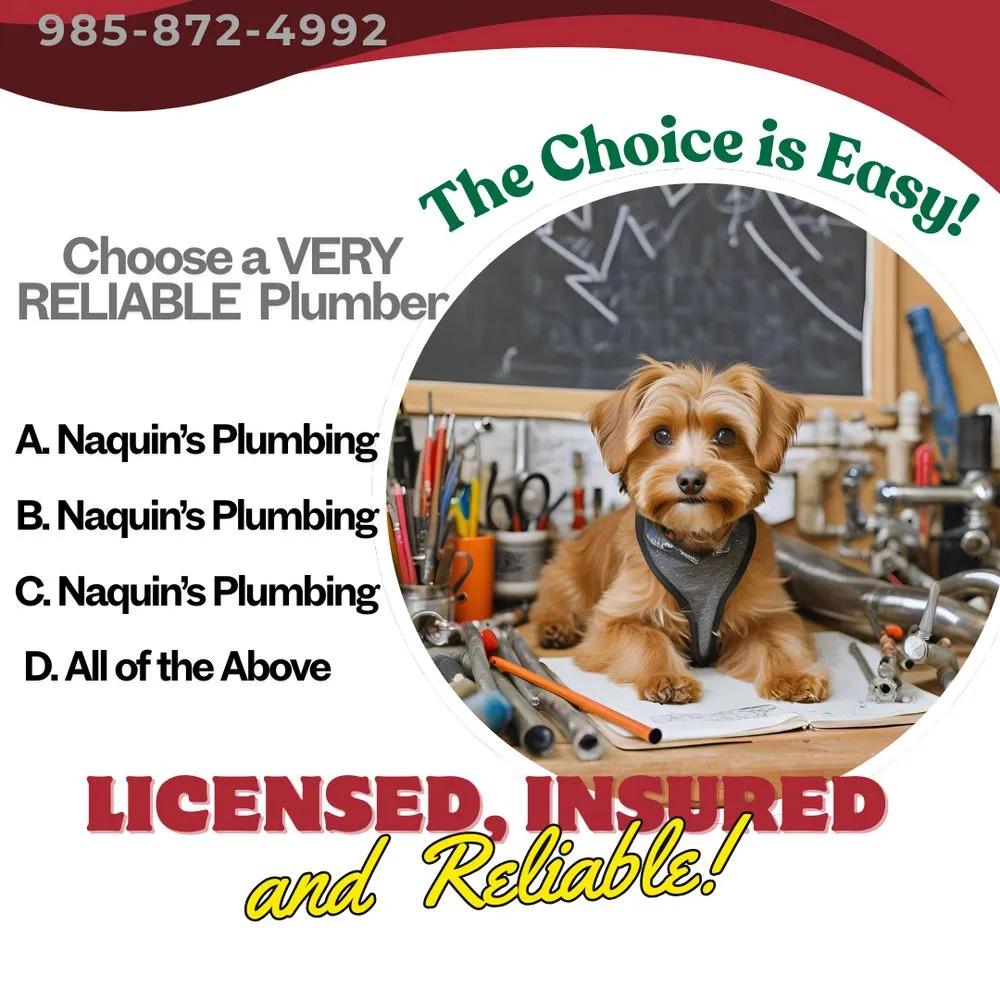 Quality emergency plumbing for homes in Houma, LA by Naquin's Plumbing