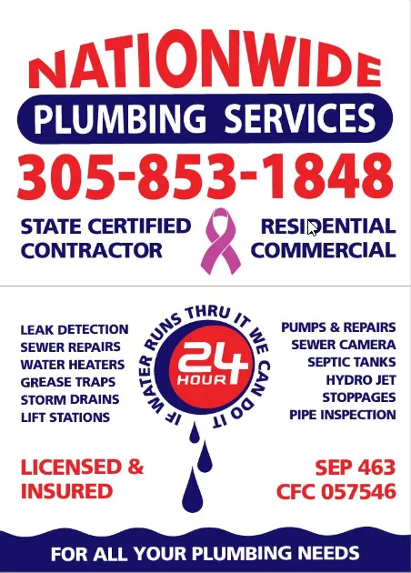 Slide of Nationwide Plumbing Services