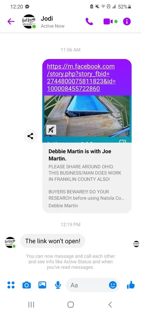 Slide of Natola Construction