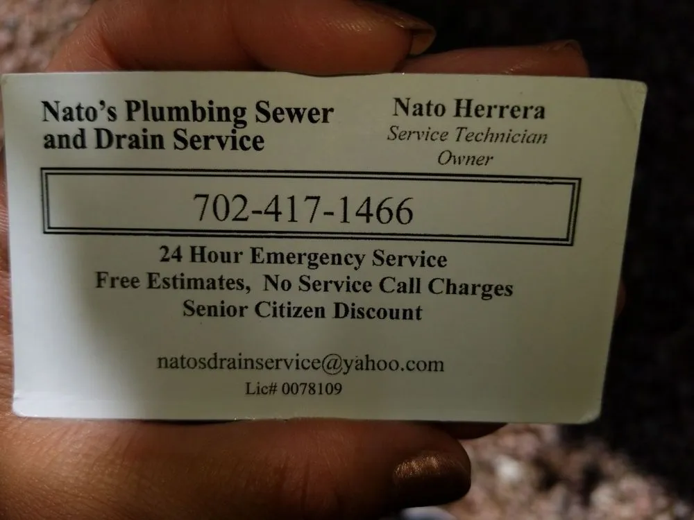 Slide of Nato's Plumbing, Sewer & Drain Service