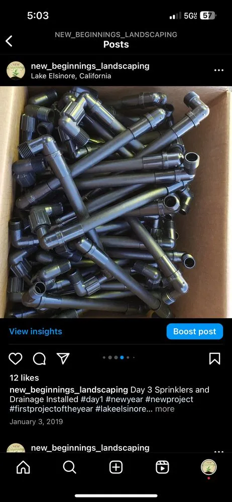 Slide of New Beginnings Landscaping