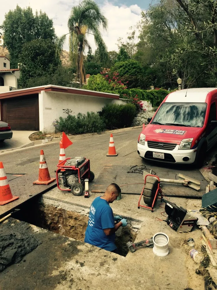 Slide of New Pipe Plumbing & Rooter