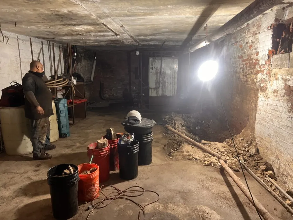 Slide of New World Oil Tank Removal