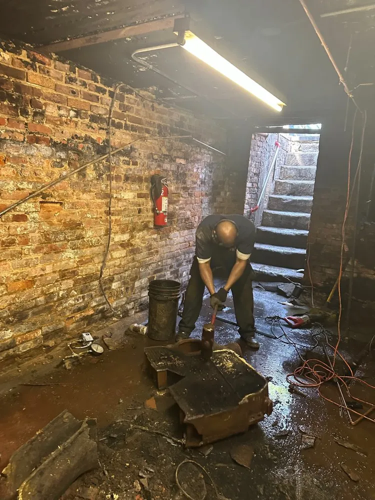 Slide of New World Oil Tank Removal