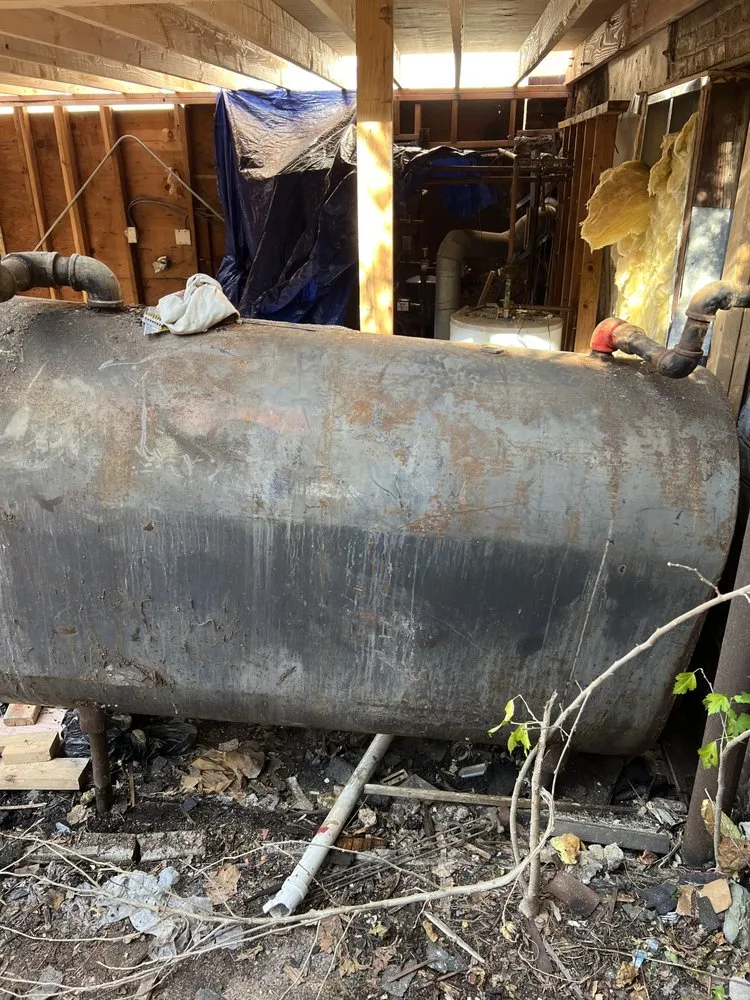 Slide of New World Oil Tank Removal