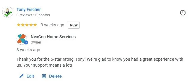 Slide of NexGen Home Services