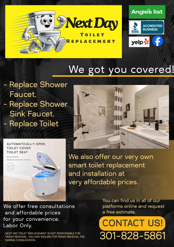 Slide of Next Day Toilet Replacement