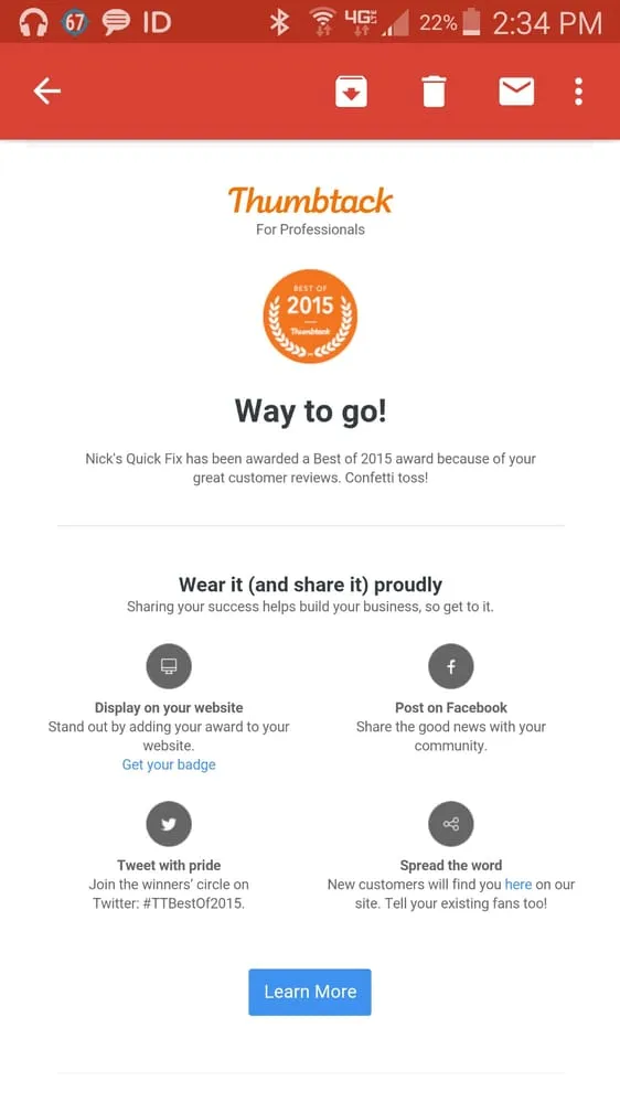 Slide of Nick's Quick Fix