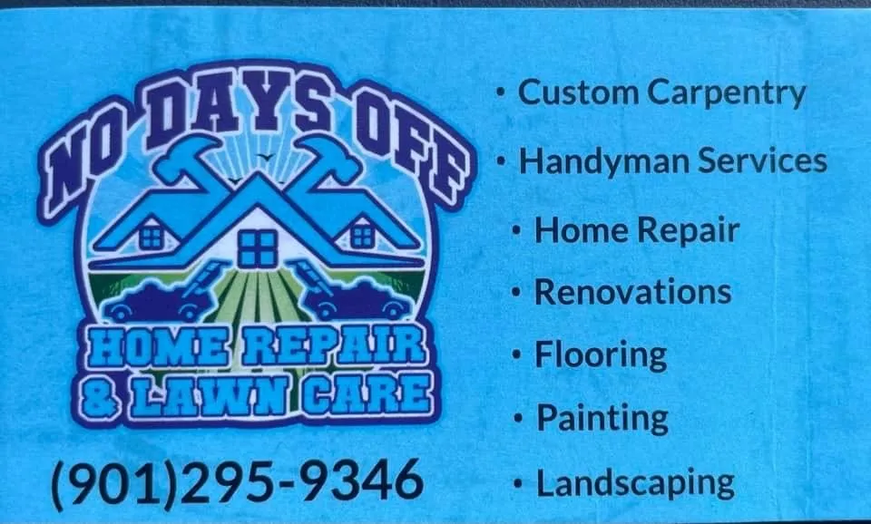 Slide of No Days Off Home Repair and Lawn Care