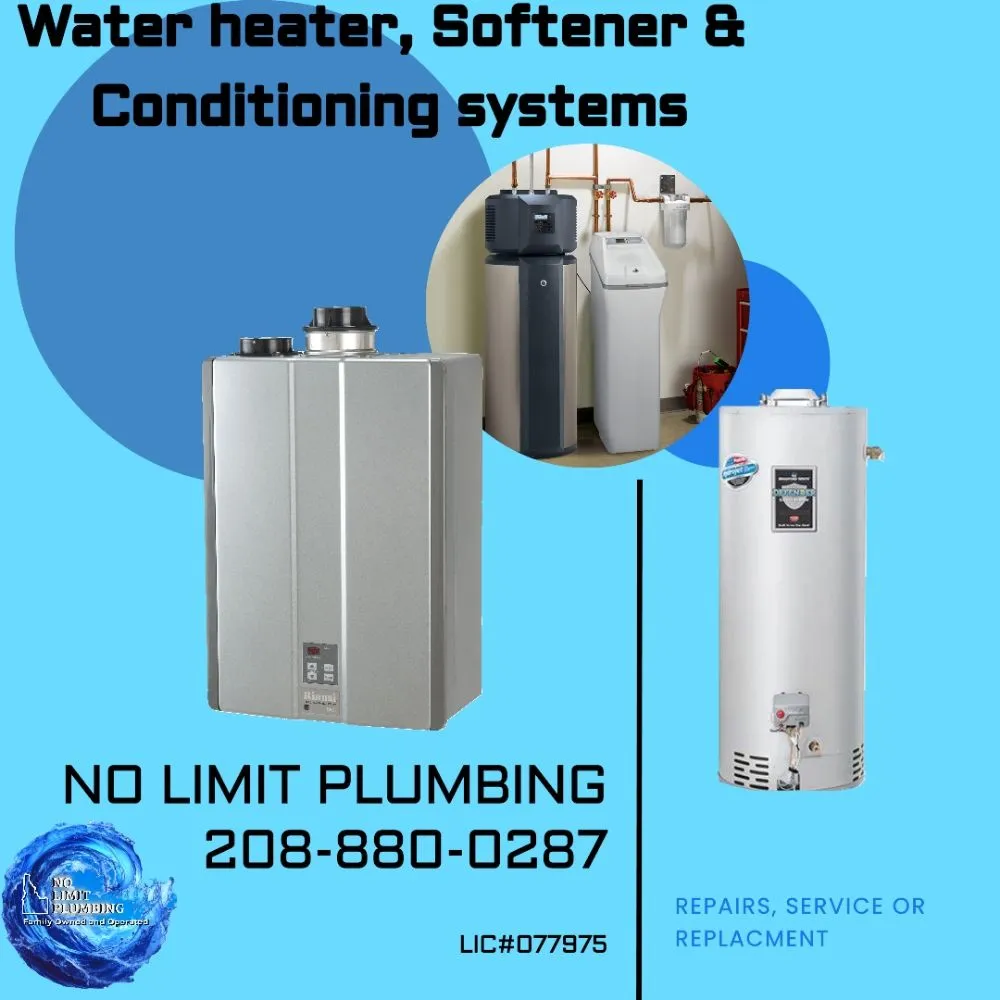 Slide of No Limit Plumbing