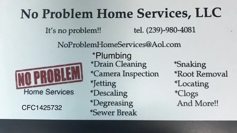 Slide of No Problem Home Services