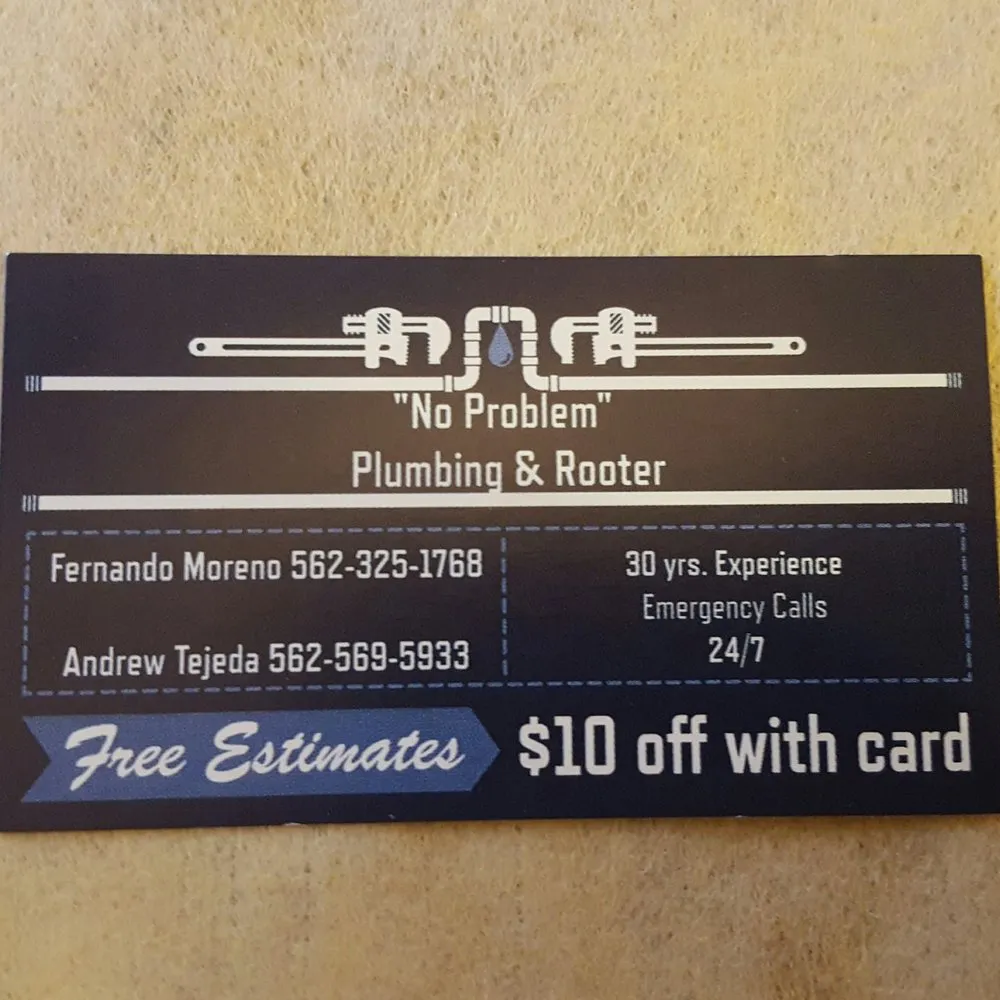 Slide of No Problem Plumbing & Rooter