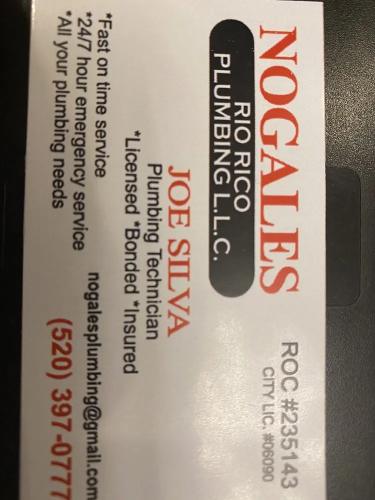 Slide of Nogales Rio Rico Plumbing