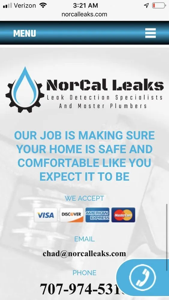 Slide of Nor Cal Leaks
