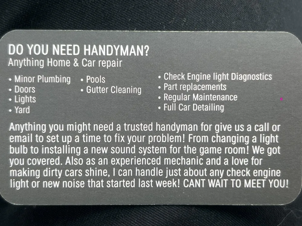 Slide of NotYourMothers Handyman