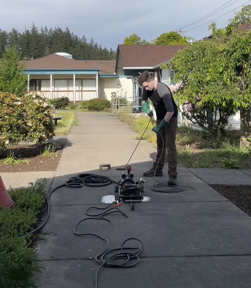 Slide of NW Sewer & drain