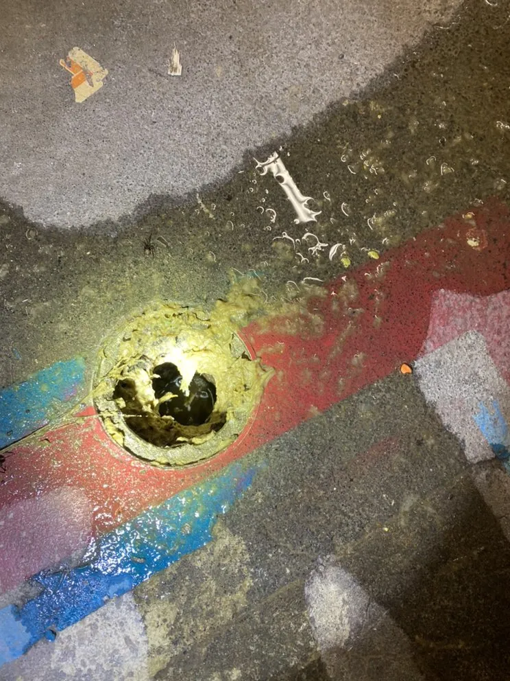 Slide of NW Sewer & drain