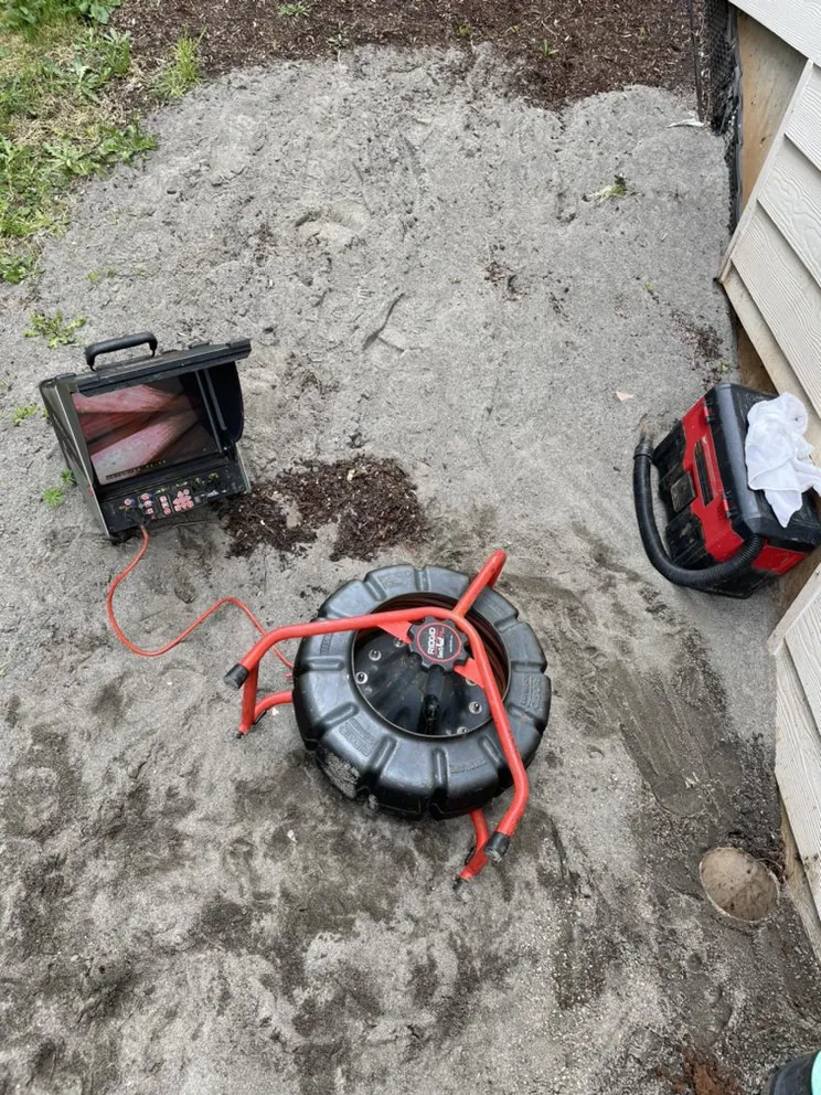 Slide of NW Sewer & drain