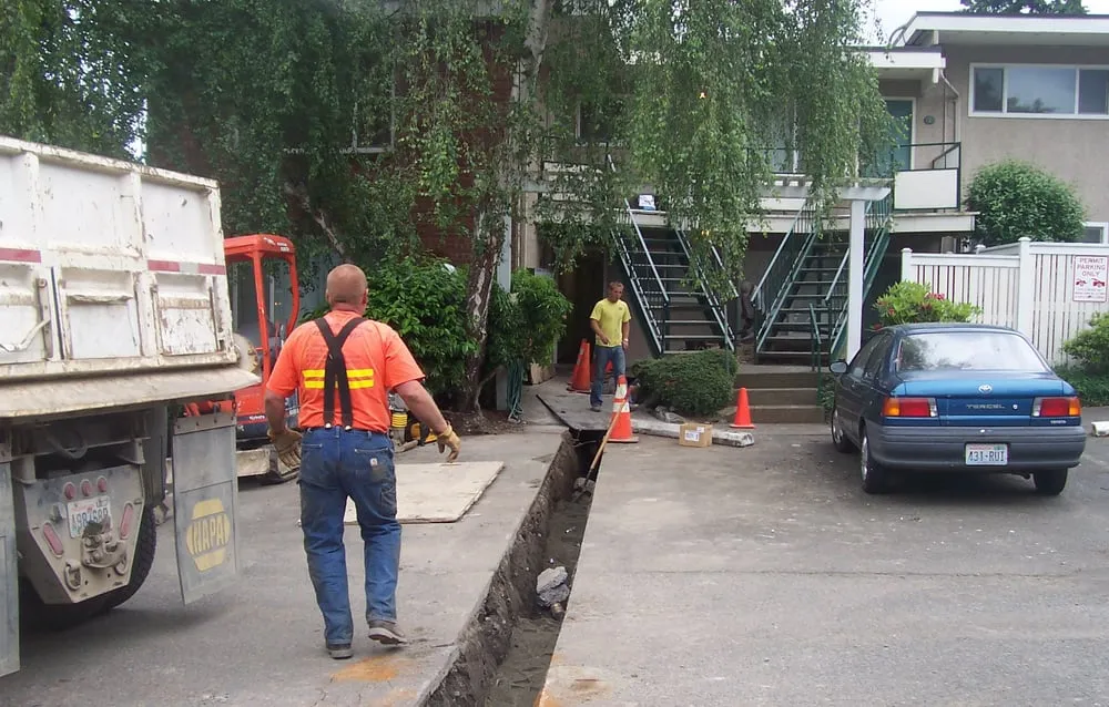 Slide of NW Sewer and Drain