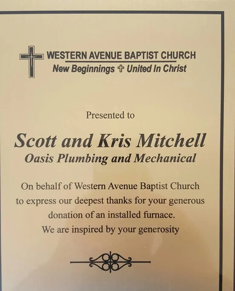 Slide of Oasis Plumbing & Mechanical