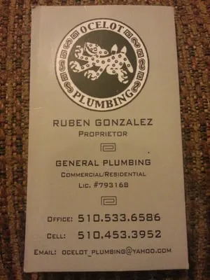Ocelot Plumbing Logo