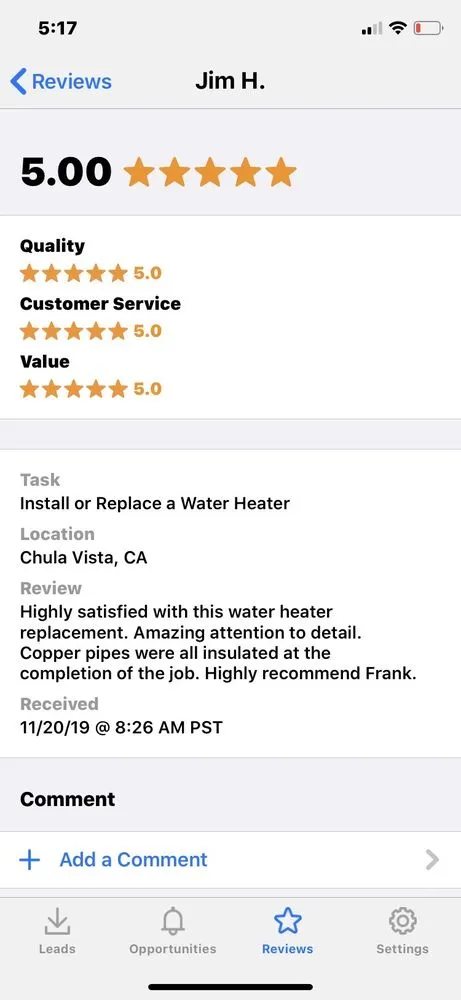 Slide of OFK Plumbing