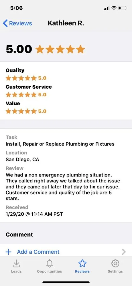 Slide of OFK Plumbing